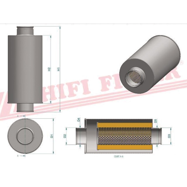 Filtre Hydraulique SH 61138 Hifi Filter référence fournisseur HIFSH61138